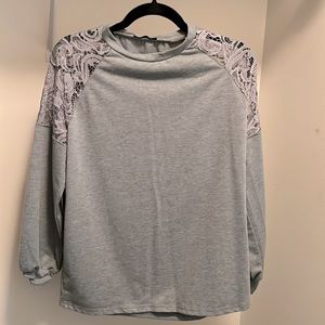 Grey long sleeve shirt